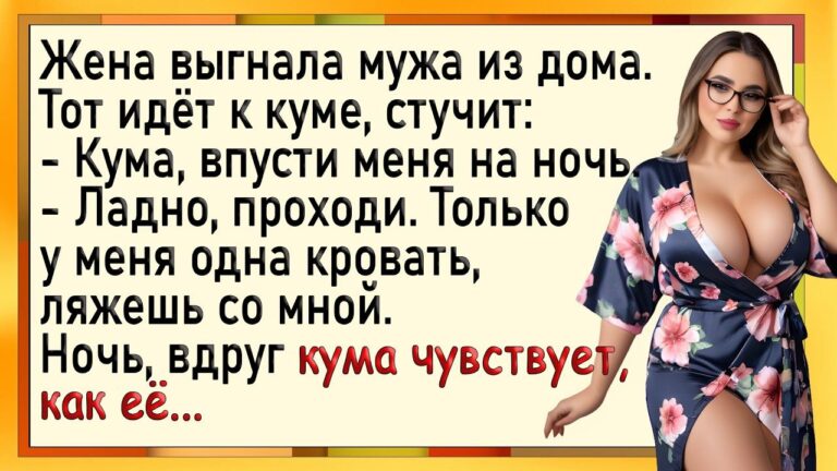 Как жена выгнала мужа, а кума пригрела! Сборник свежих анекдотов! Юмор!