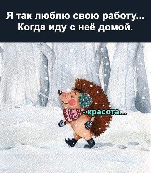 Я так люблю свою работу… Когда иду с неё домой. – АйДаПрикол