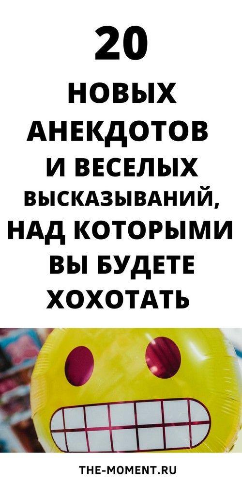 20 очень смешных и новых анекдотов и веселых высказываний | interesnoe