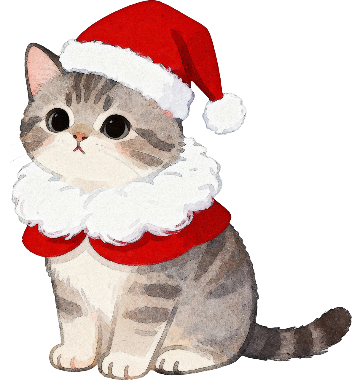 Download Christmas, Nature, Kitten. Royalty-Free Stock Illustration Image